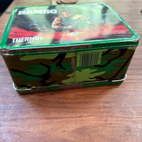 1985 TM Anabasis Investments Vintage Rambo Metal Lunch Box Sylvester Stallone - Picture 8 of 12